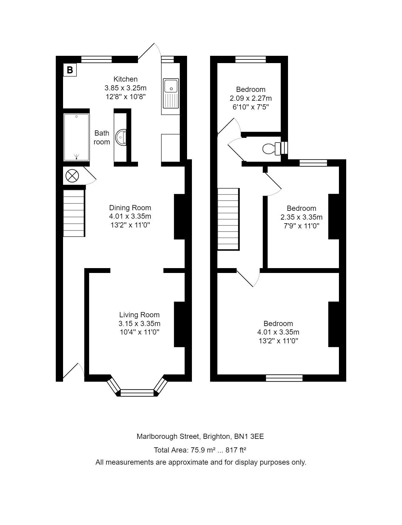 Lot: 54 - THREE-BEDROOM COTTAGE IN CENTRAL BRIGHTON IN NEED OF UPDATING -